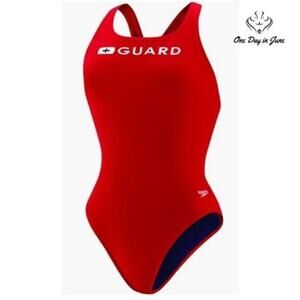 Speedo Guard One Piece Swimsuit Size L (34)